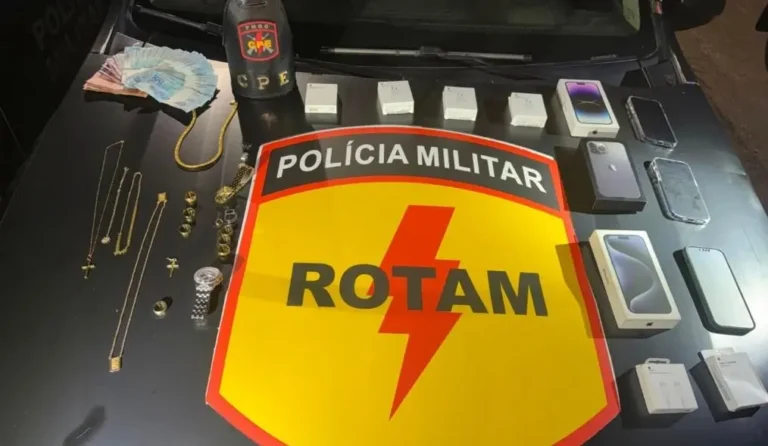 PM prende três suspeitos de furtar joalheria no shopping Bougainville em Goiânia