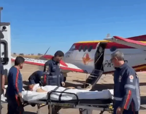 Vereador de Uruaçu é transferido de helicóptero para o Hugol após acidente na GO-237